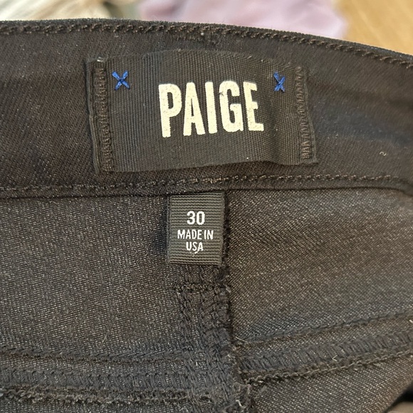 PAIGE Verdugo Ankle Skinny Jean - Black Silk - Picture 4 of 7